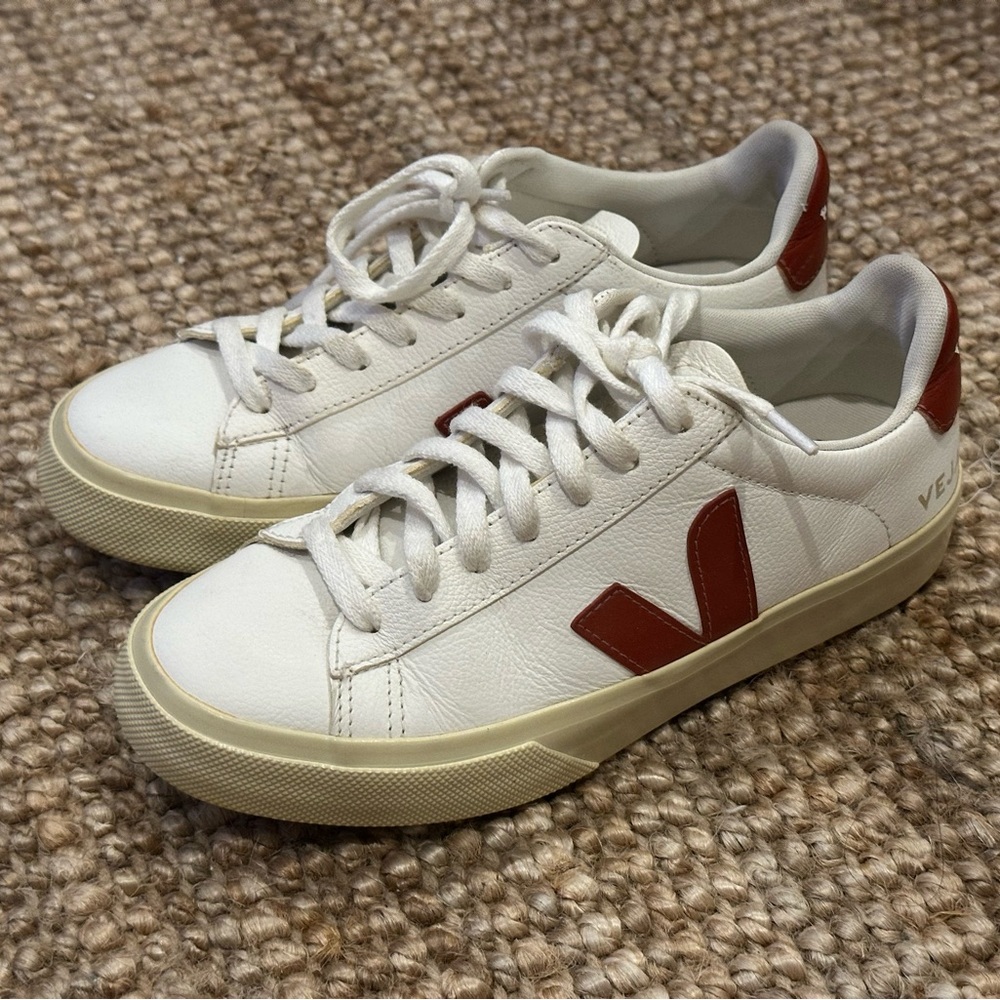 Like New VEJA Sneakers - Campo Leather White Canyon